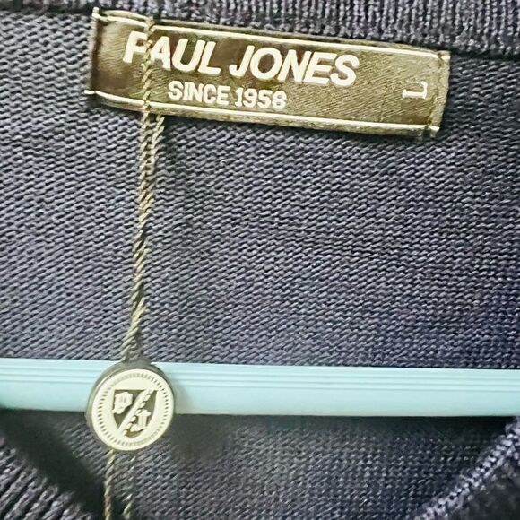 PJ Paul Jones Men's V-Neck Classic Sleeveless Pullover Sweater Vest Size L - Picture 3 of 5